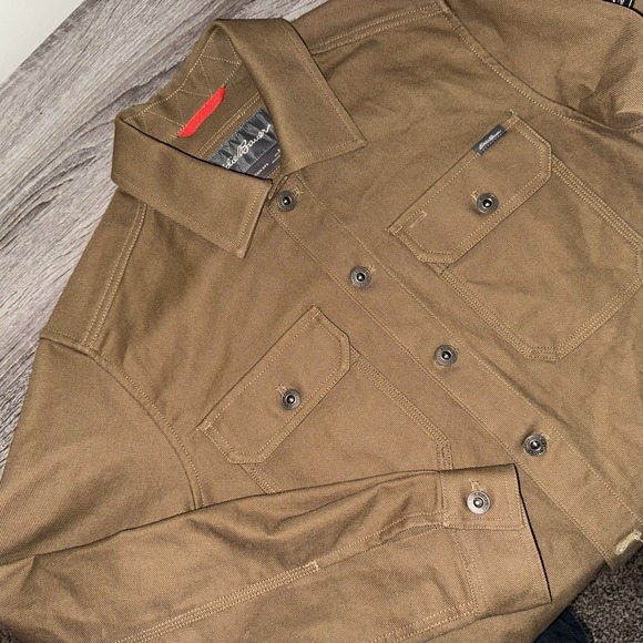 Eddie Bauer Other - Eddie Bauer Canvas Shacket Men's Size M Tan Mountain Ops Shirt Jacket